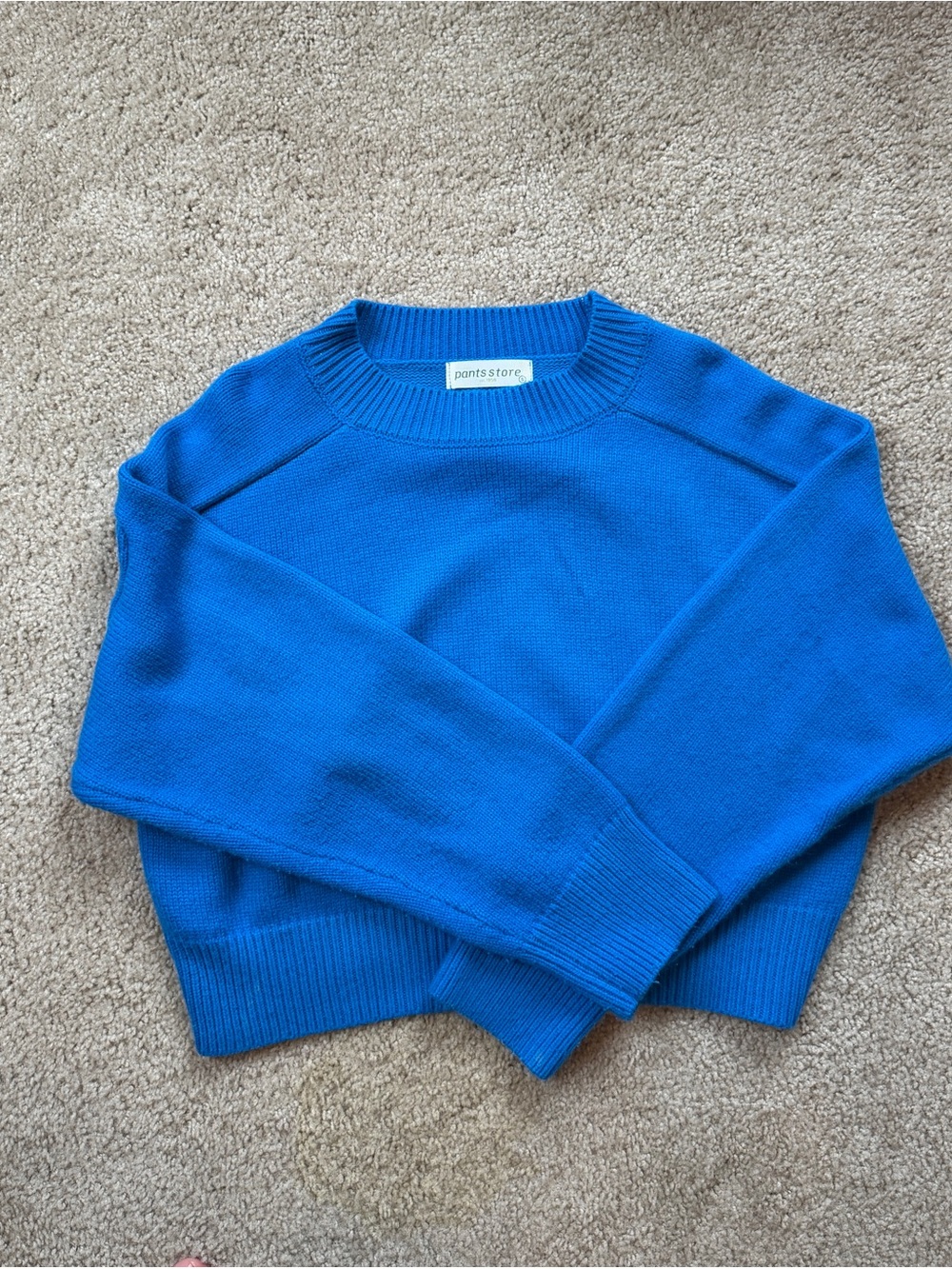 pants store Bright Blue Crewneck Sweater